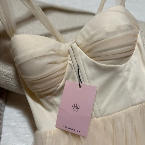 NWT Hello Molly Fairytale World Cream Dress - Picture 13 of 14